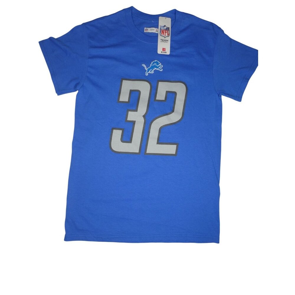 NFL Team Apparel‎ Detroit Lions T-Shirt #32 Size S/P
